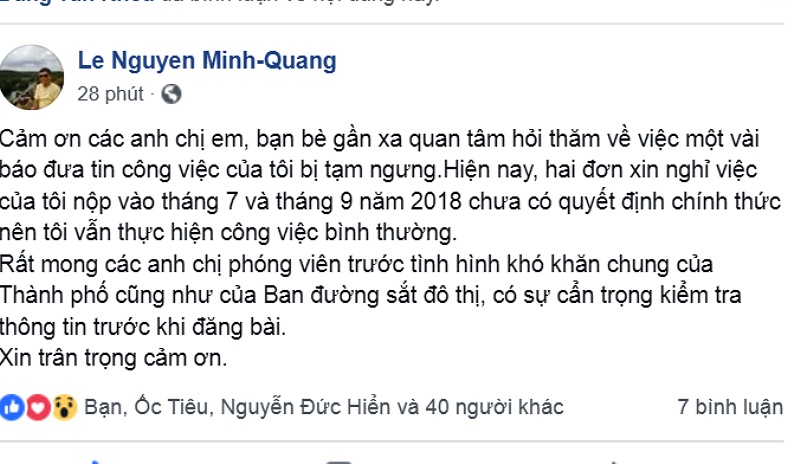 truong bql duong sat do thi tp hcm bac tin bi tam dinh chi