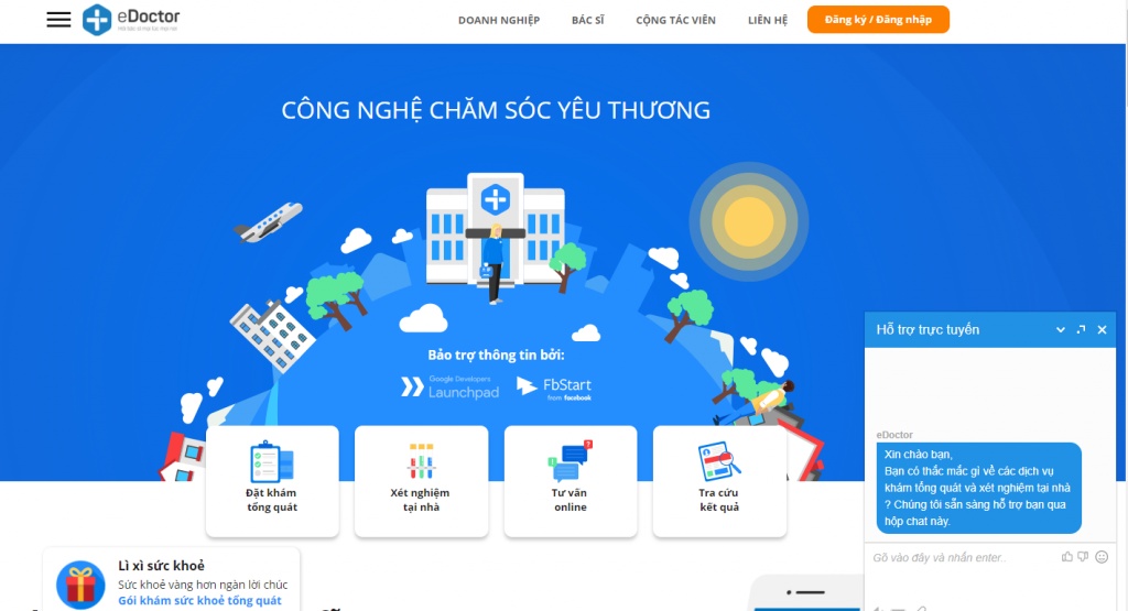 dang ki kham benh xet nghiem mau thong qua ung dung dien thoai