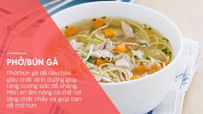an gi uong gi de nhanh khoi cam cum