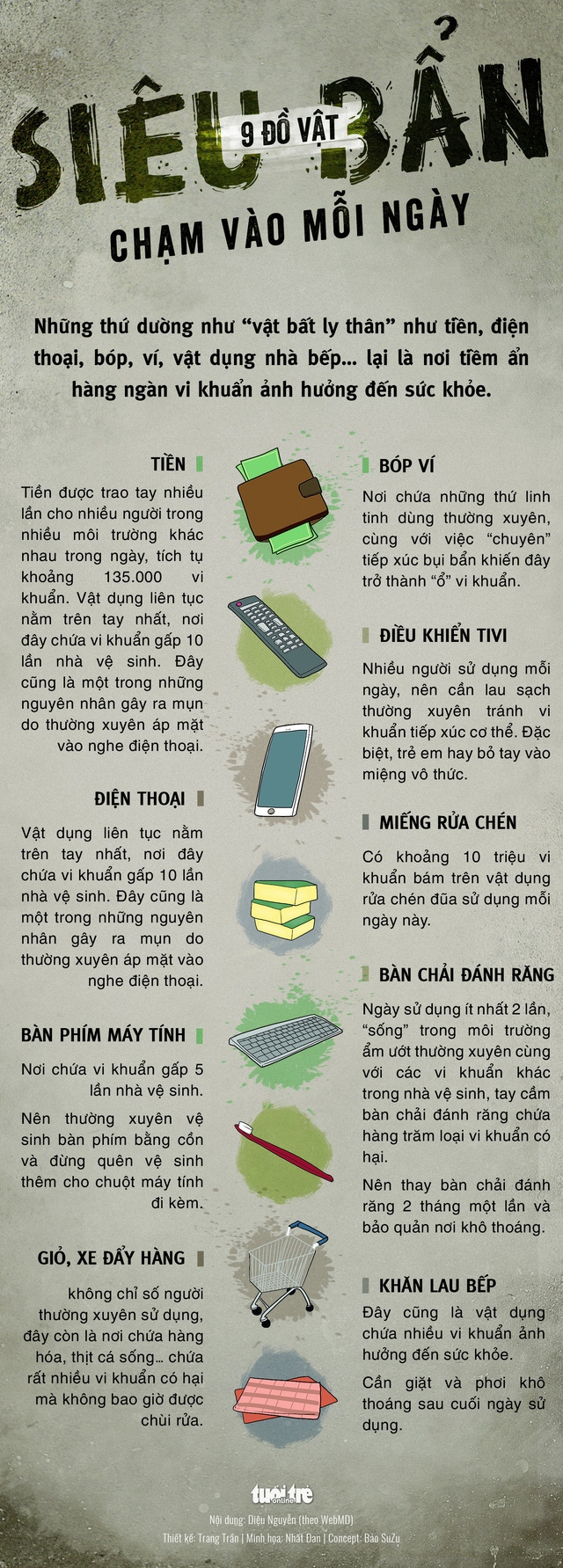 9 do vat sieu ban cham vao moi ngay