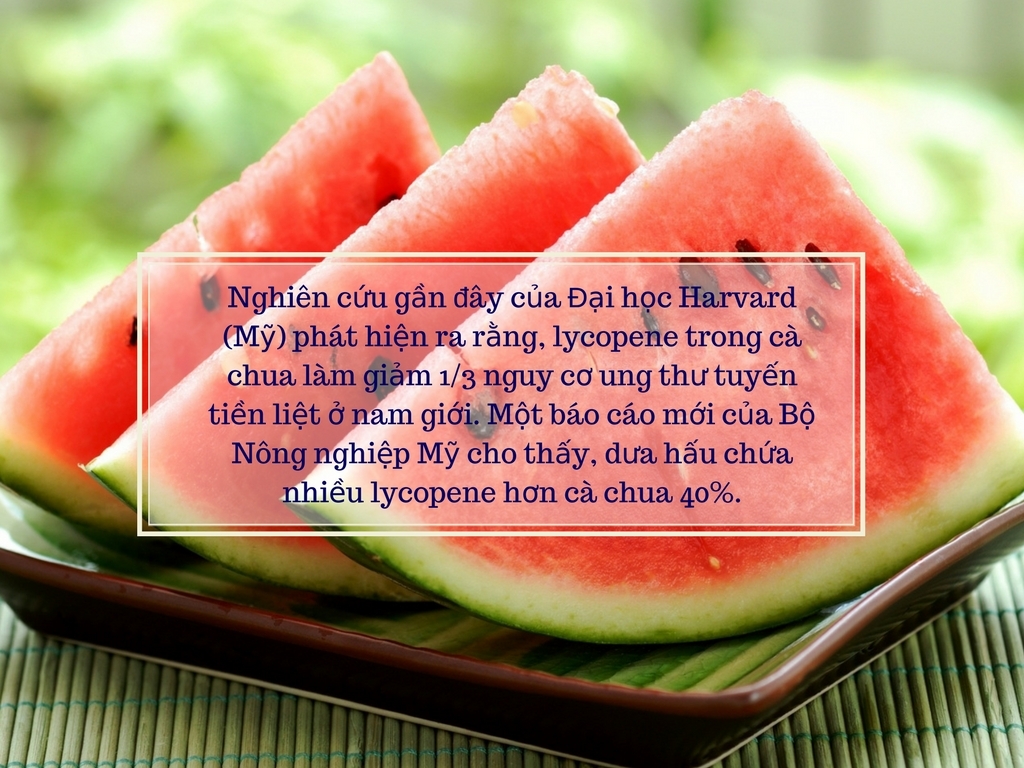 Dưa hấu chống lão hóa và cải thiện sức khỏe mắt dua hau chong lao hoa va cai thien suc khoe mat