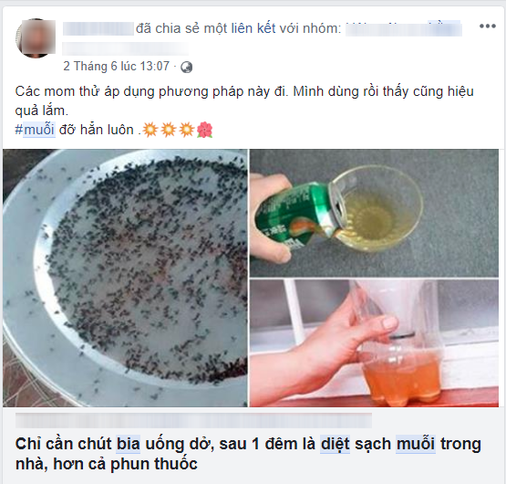 Thực hư việc dùng 1 lon bia uống dở có thể diệt sạch muỗi trong nhà? thuc hu viec dung 1 lon bia uong do co the diet sach muoi trong nha