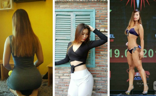 co gai tung tron tranh may anh tu tin khoe dang dong ho cat