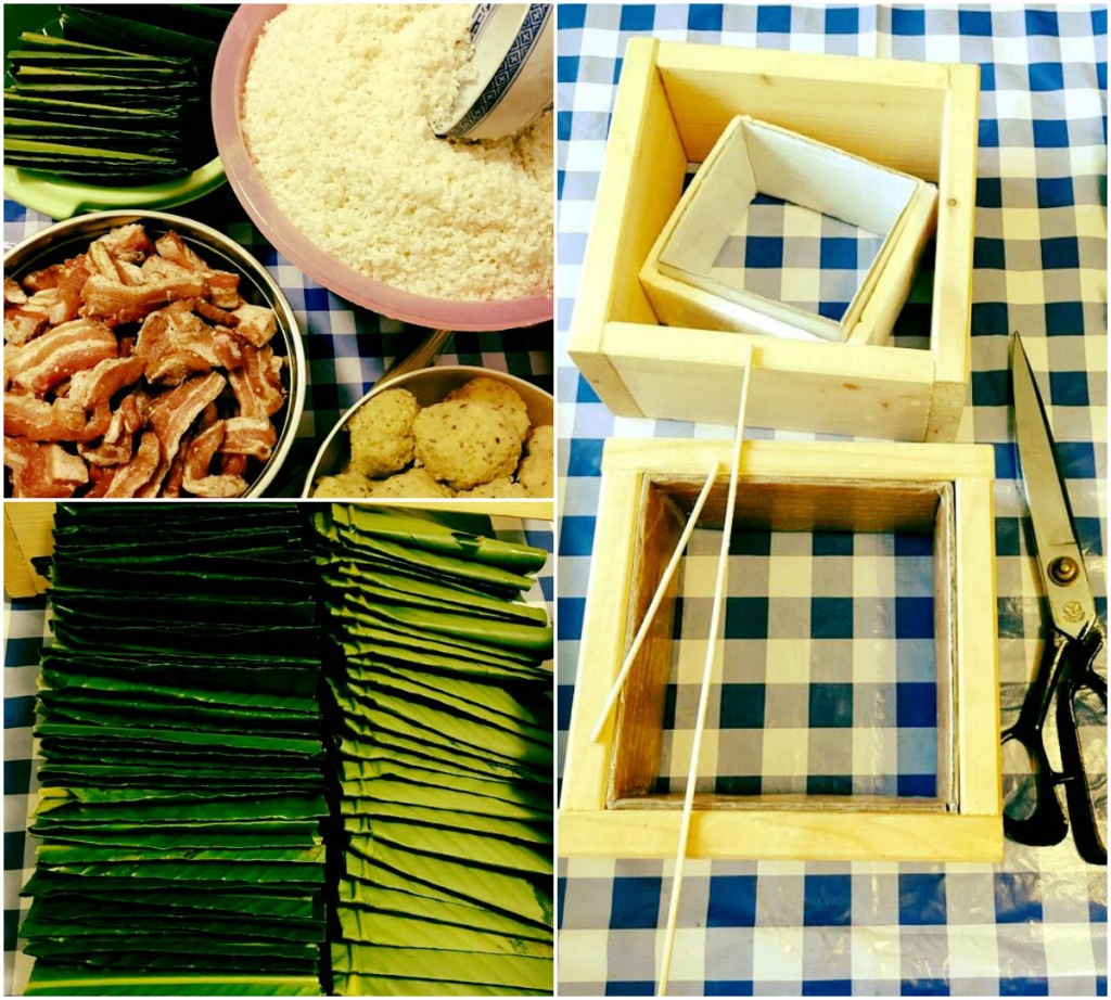 huong dan goi banh chung bang khuon vuong van dep mat