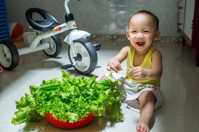thap rau treo an khong xue tren ban cong hon 3 m2 cua ong bo tre