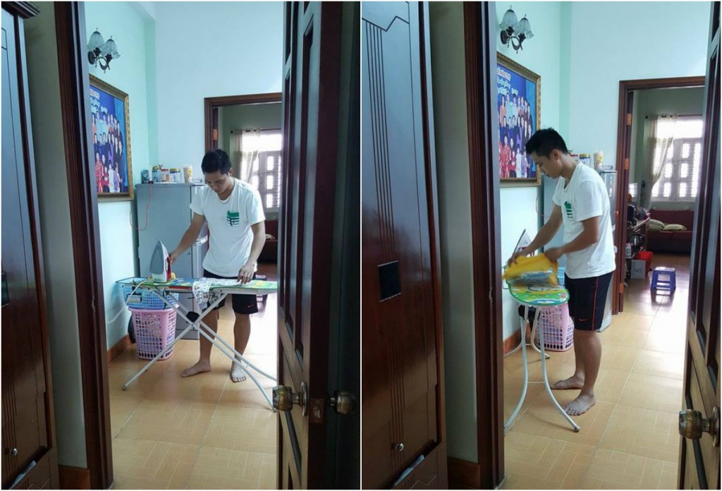 Ông chồng đáng mơ ước của năm: Hạnh phúc khi giúp vợ chăm con, làm việc nhà ong chong dang mo uoc cua nam hanh phuc khi giup vo cham con lam viec nha