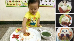 Mẹ trẻ 8x khéo tay trang trí những bữa cơm 'đẹp như tranh' khiến con chưa bao giờ bỏ bữa