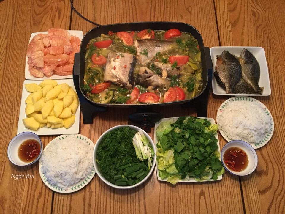 nang dau viet o my khoe mam com toan mon viet ngon khong cuong noi