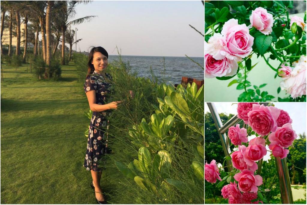 ngay nha giao viet nam ghe tham vuon hong khoe sac ruc ro cua cac co giao yeu hoa