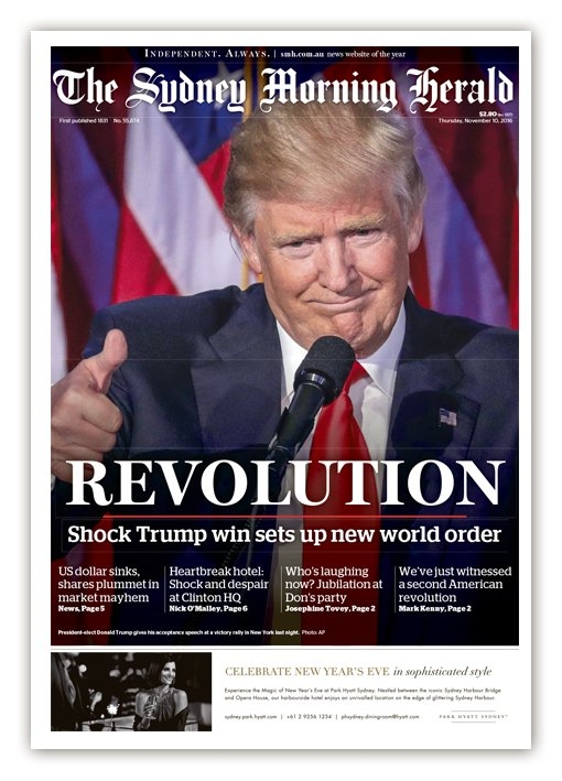 bao chi the gioi noi gi ve chien thang cua donald trump