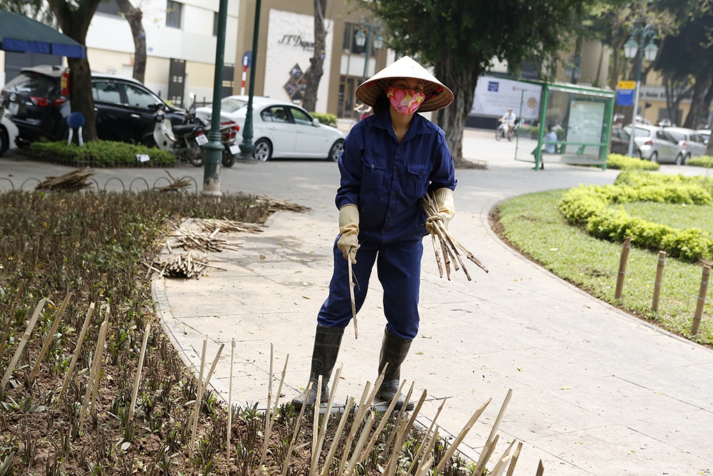 lanh nguoi chung kien hang rao chong tre nhon hoat canh vuon hoa nha hat lon de chong cho