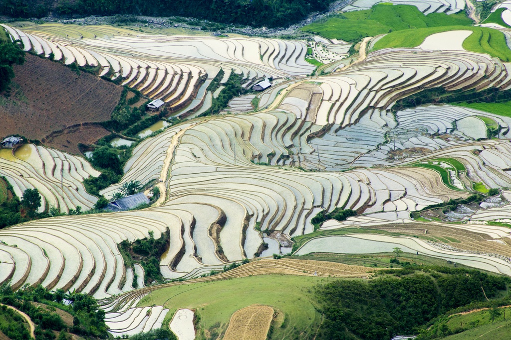 man nhan ve dep mua nuoc do mu cang chai