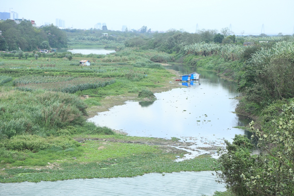 nhung hinh anh ve bai giua song hong truoc va sau dot xa lu