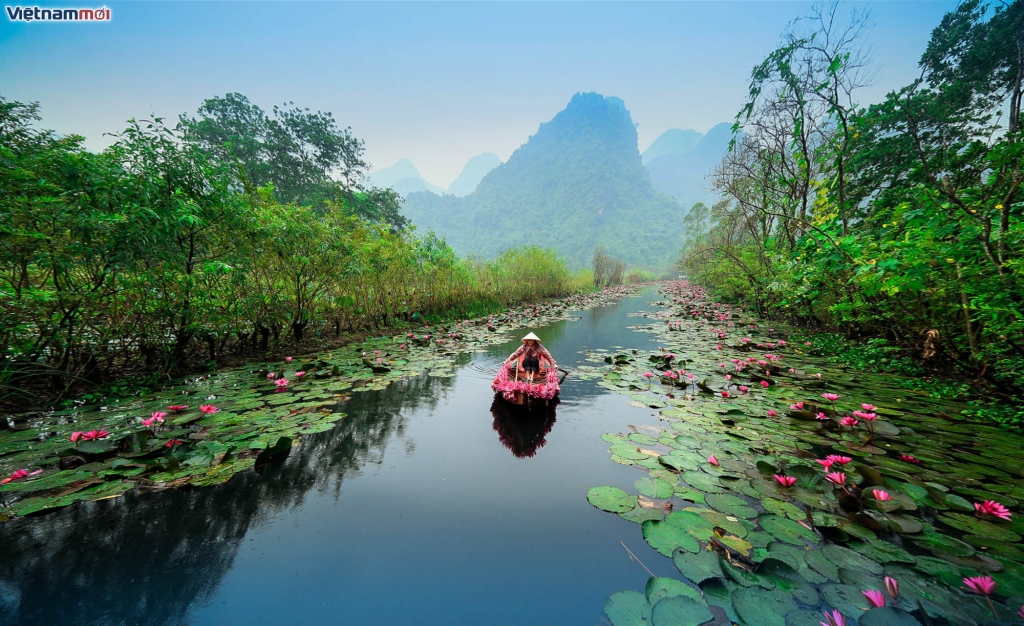 suoi yen tien canh vao mua thu