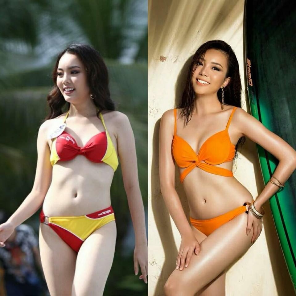 anh thuc te bung mo eo banh my khac xa photoshop cua thi sinh hoa hau hoan vu viet nam 2017