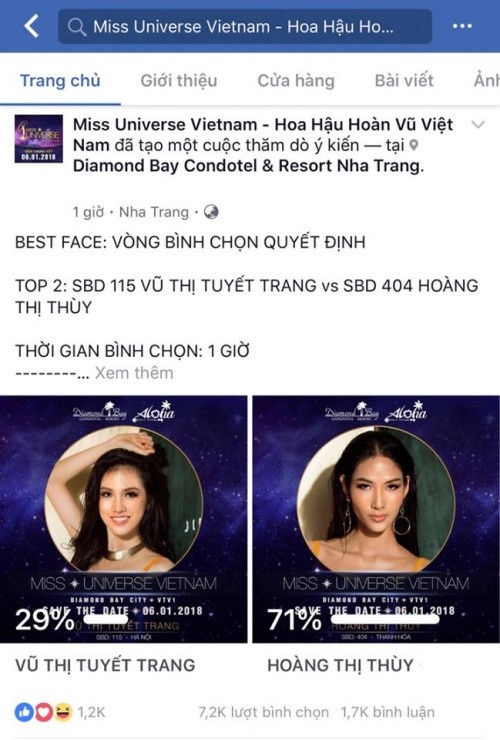 tin moi nhat mau thuy khoa facebook hoang thuy thang giai guong mat dep nhat