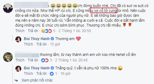 nguyen nhan khien thuy hanh phai cat bo tu cung va tinh hinh suc khoe hien tai