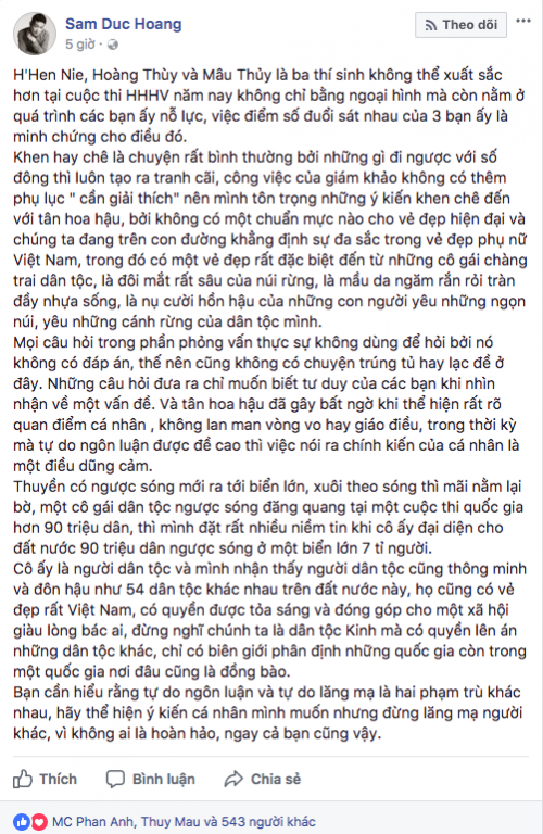 giam khao benh vuc hhen nie truoc song gio du luan pham huong tin nguoi ke nhiem du ban linh de vuot qua
