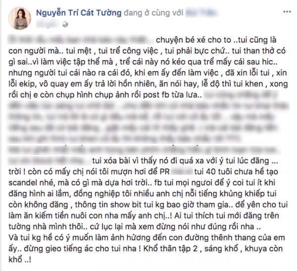 cat tuong hhen nie da xin loi e kip khi den tre an noi hay va le do