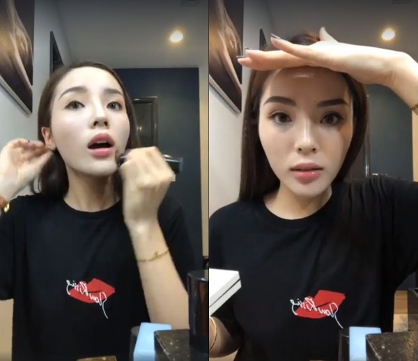 quang cao my pham mau thuan ky duyen bi dan chi trang tran gop y thang than ngay tren livestream