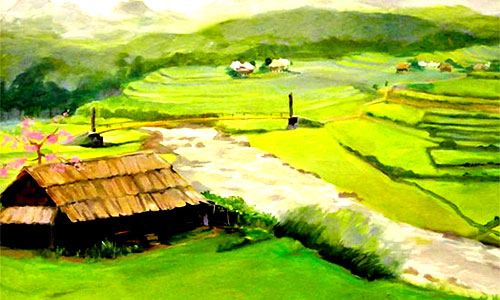 nsnd tra giang trien lam tranh mung tuoi 75