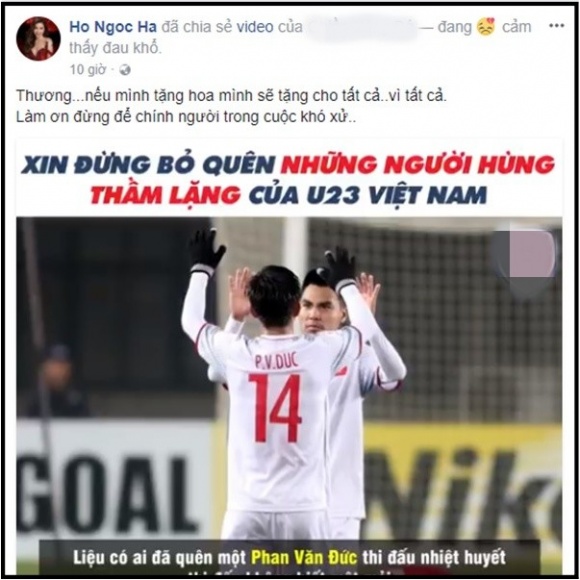 ca the gioi cu tap trung vao dung hai truong rieng ha ho va huyen my lai danh tinh cam cho cau thu nay cua u23 viet nam