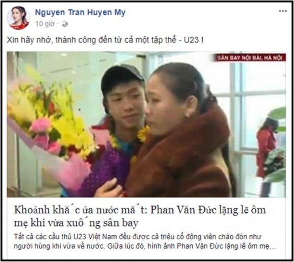 ca the gioi cu tap trung vao dung hai truong rieng ha ho va huyen my lai danh tinh cam cho cau thu nay cua u23 viet nam
