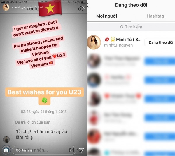 thua nhan la fan nhung bui tien dung da bo theo doi minh tu tren instagram