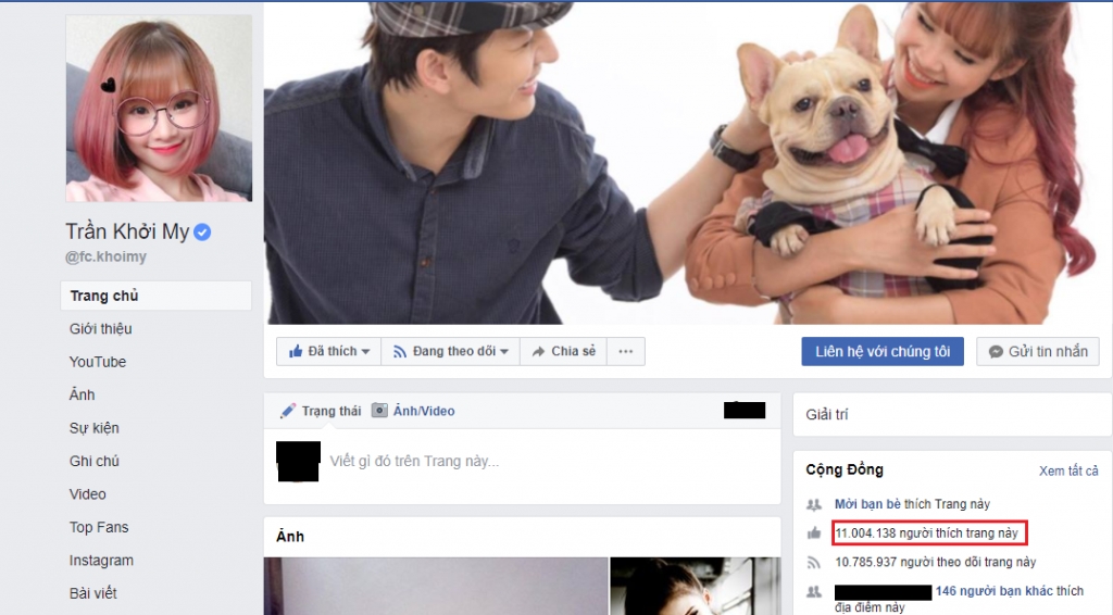 nhung ca si dang so huu luot like fanpage cao ngat nguong