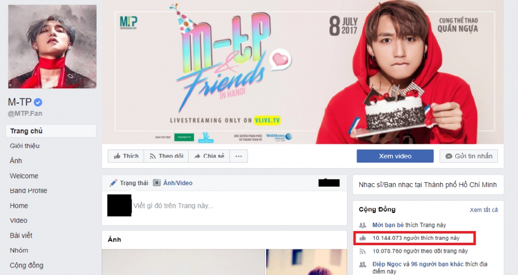 nhung ca si dang so huu luot like fanpage cao ngat nguong