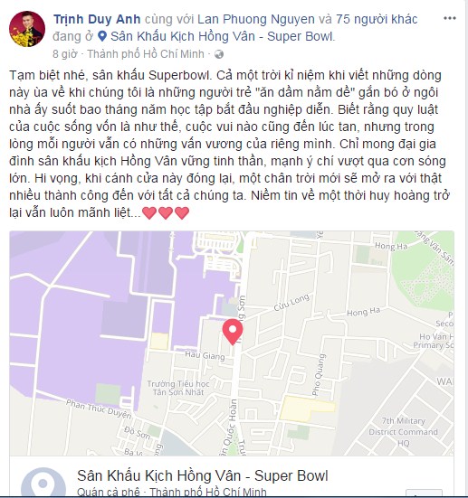 sao viet noi gi khi nghe si hong van dong cua san khau kich sau 2 nam thua lo