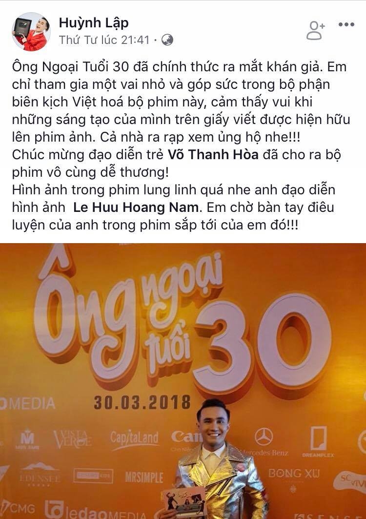 Sao Việt nhận xét gì về phim 'Ông ngoại tuổi 30'? sao viet nhan xet gi ve phim ong ngoai tuoi 30