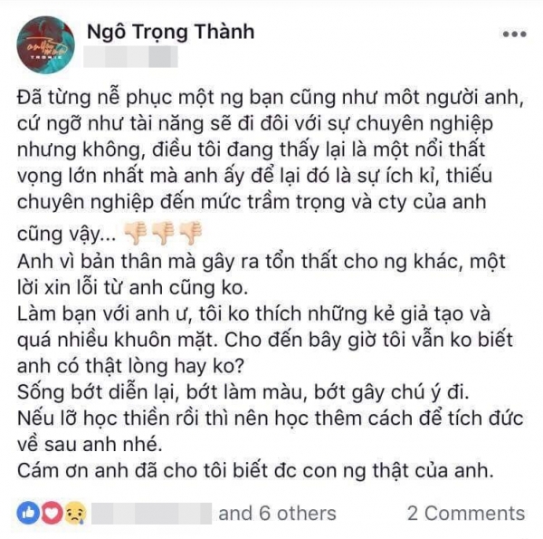 tronie am chi thanh duy neu hoc thien roi thi nen hoc them cach tich duc