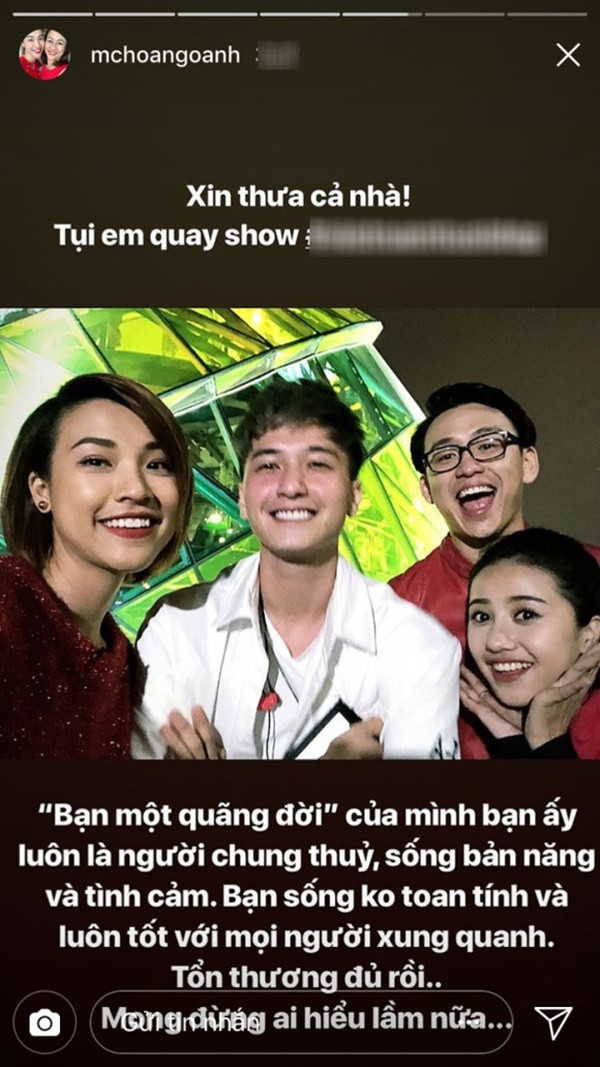 Chứng kiến Huỳnh Anh bị 'gắn mác' kẻ phụ tình, Hoàng Oanh bênh vực rất văn minh chung kien huynh anh bi gan mac ke phu tinh hoang oanh benh vuc rat van minh