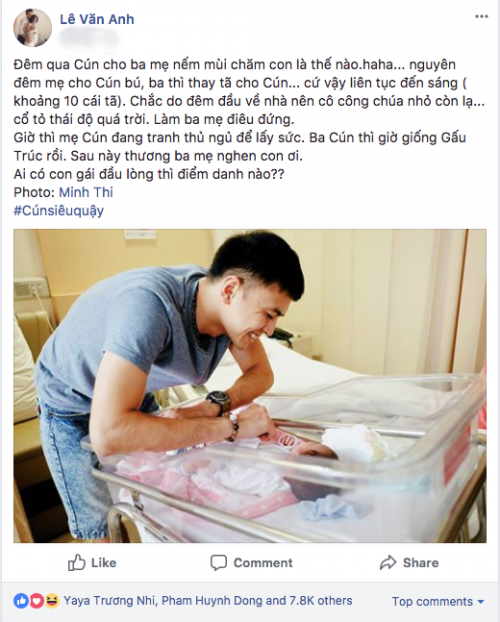 vo chong tu vi van anh lan dau tien tiet lo hinh anh be gai dau long