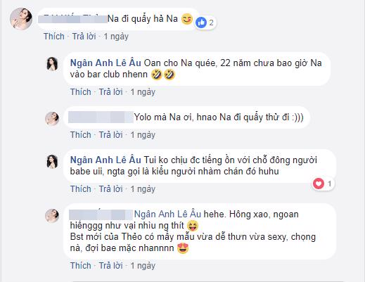 le au ngan anh lai gay soc khi the chua bao gio buoc chan vao quan bar