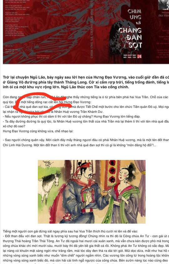 tranh luan du doi ve cuon tieu thuyet lich su co yeu to sex