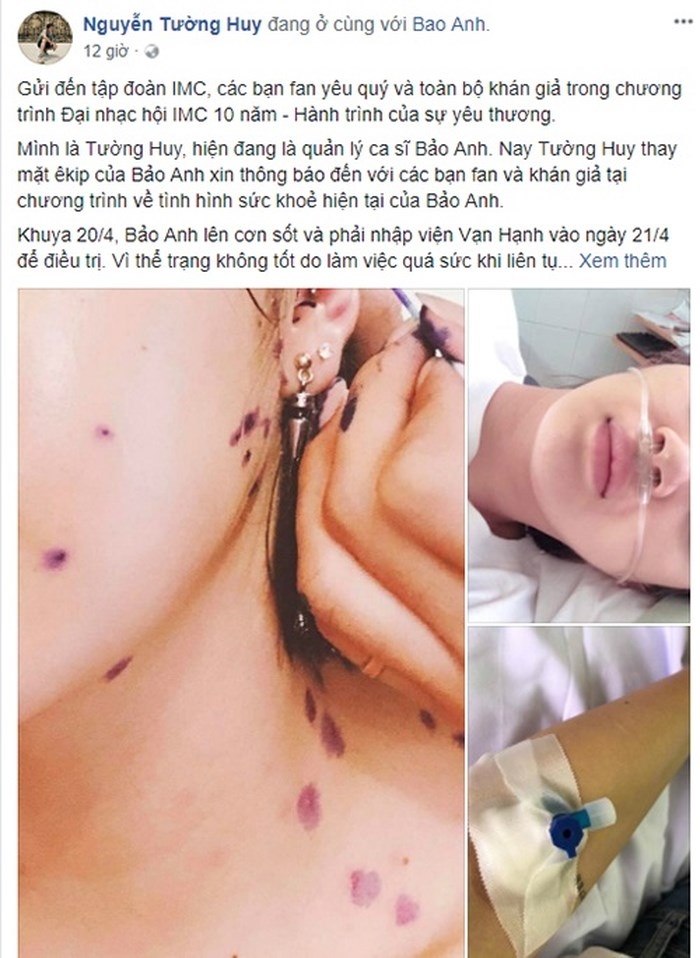 loat sao viet tung phai khon don huy show nhap vien vi benh thuy dau
