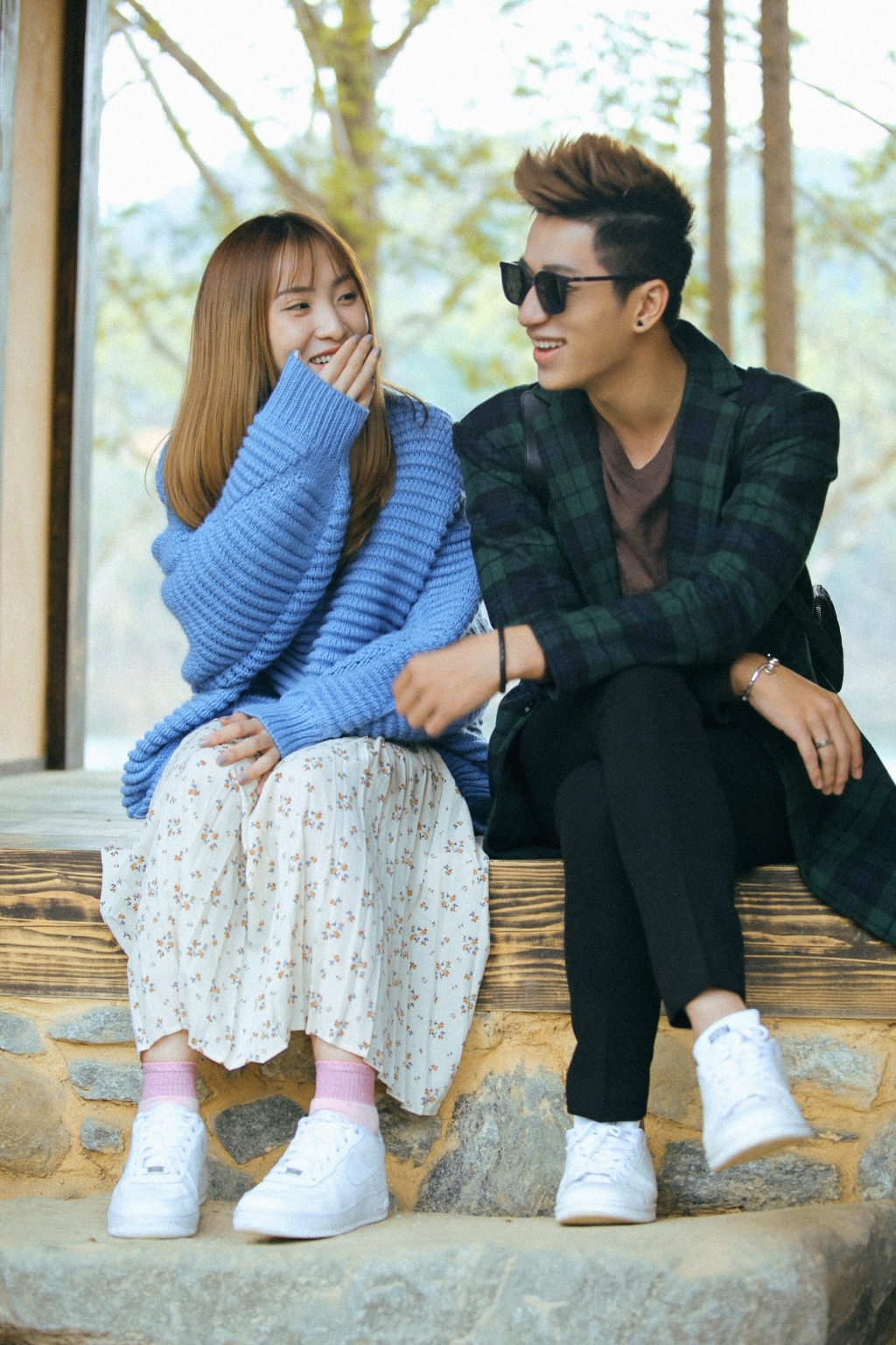 he lo nhung khoanh khac ngot ngao tai han quoc cua cap doi duy ngoc annie giai dieu chung doi