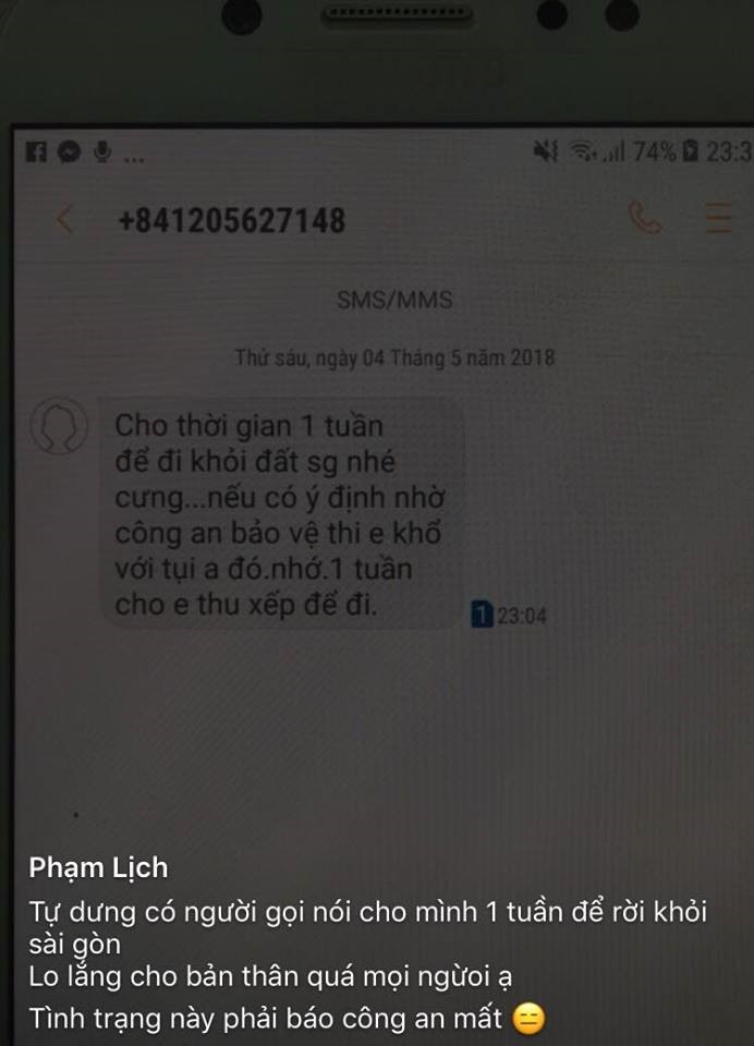 Phạm Lịch bị người lạ đe dọa giữa thời điểm 'nhạy cảm' pham lich bi nguoi la de doa giua thoi diem quotnhay camquot