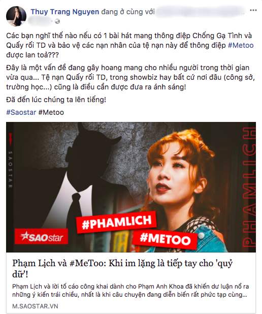 trang phap len tieng ung ho phong trao metoo vi im lang la nuoi song nhung toi ac