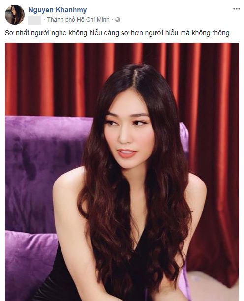 khanh my len tieng khi bi chi trich dung chuyen truong giang de pr so nhat nguoi nghe khong hieu