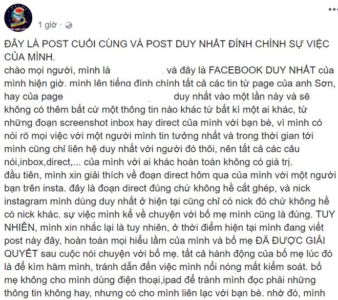 nu sinh to mc minh tiep danh dap mong moi nguoi ngung binh luan ac y