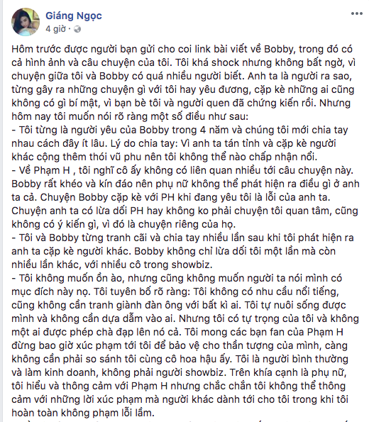 thi sinh hhhv viet nam 2017 len tieng ve tin don bi ban trai cu bat ca hai tay voi mot hoa hau noi tieng