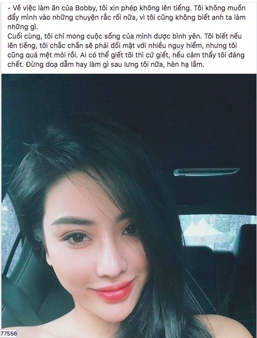 thi sinh hhhv viet nam 2017 len tieng ve tin don bi ban trai cu bat ca hai tay voi mot hoa hau noi tieng