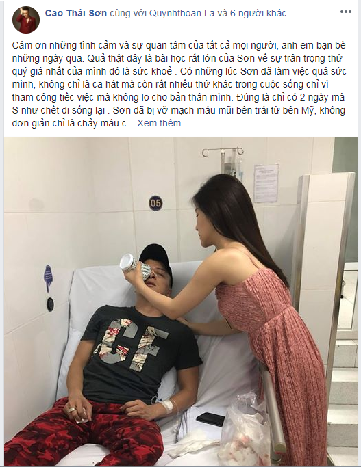 cao thai son bi vo mach mau mui tiet lo tinh trang nguy hiem tinh mang