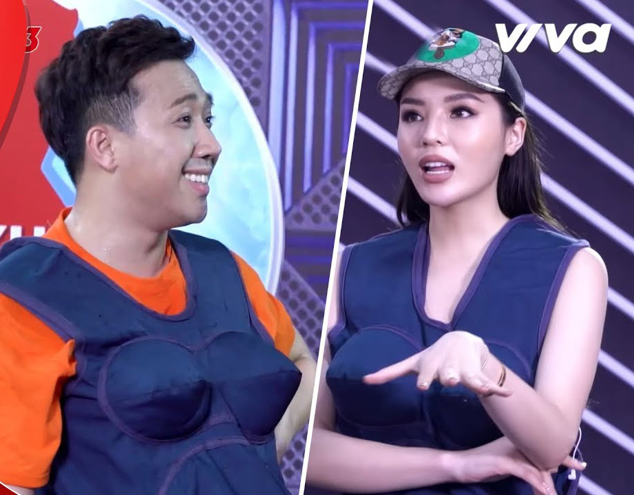 ky duyen gay chu y vi thai do kho chiu ra mat o gameshow khi dan ong mang bau
