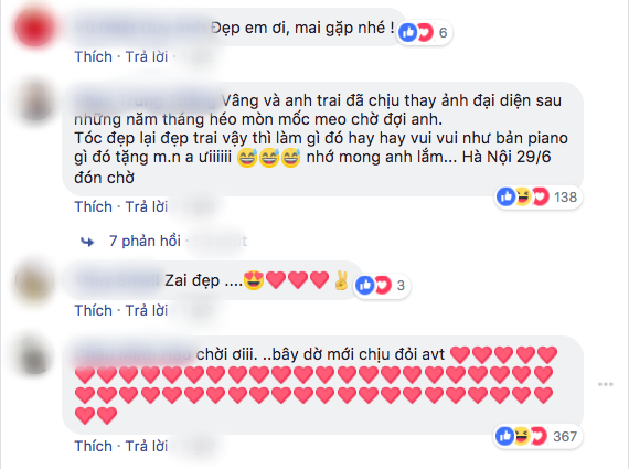 on gioi sau 1 nam son tung cung cap nhat anh dai dien moi phai chang sap co su kien quan trong