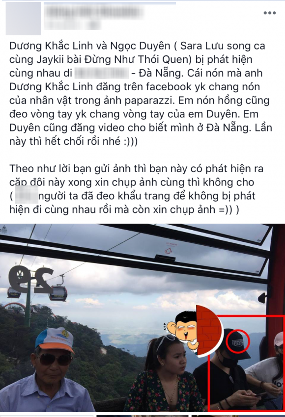 giua tin don hen ho duong khac linh lai bi nghi di du lich cung ngoc duyen sara