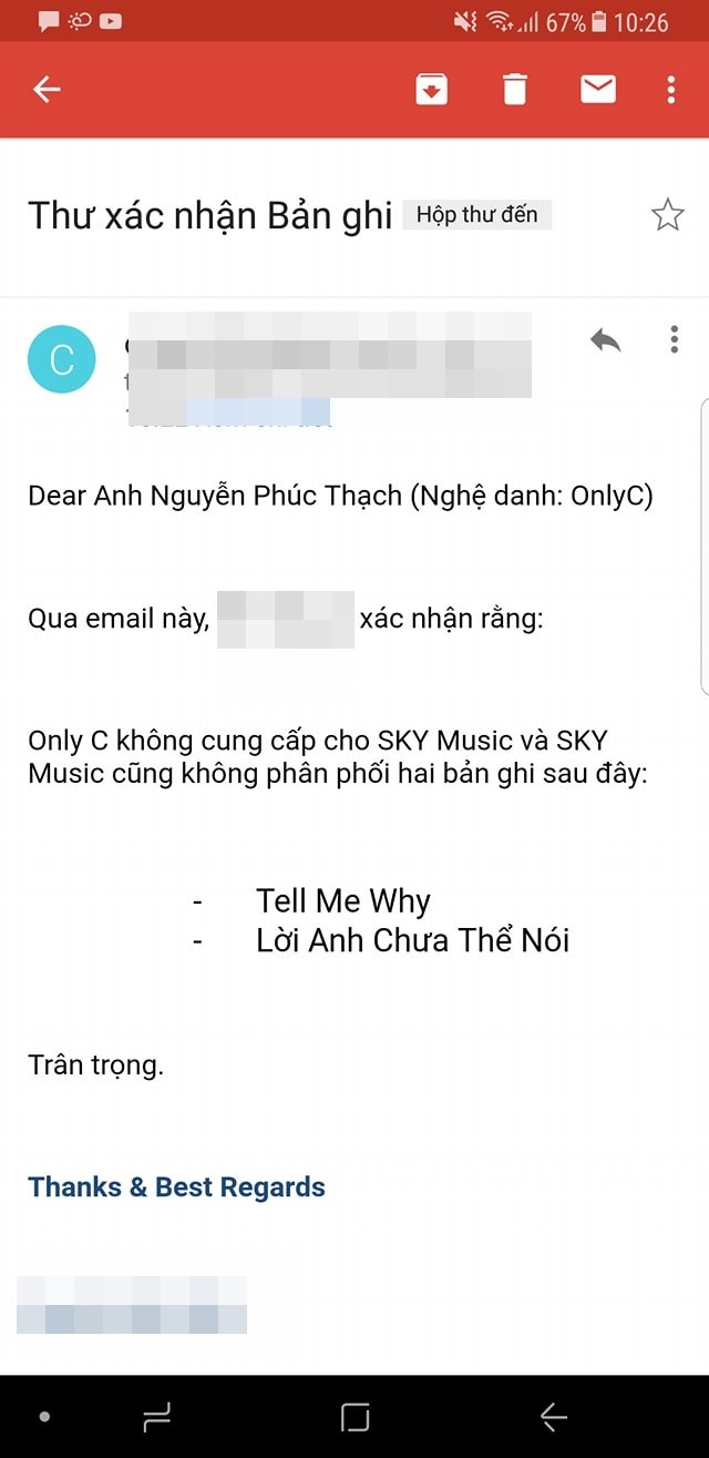 Bị tố liên quan tới bản quyền, Only C quyết định kiện ra tòa bi to lien quan toi ban quyen only c quyet dinh kien ra toa